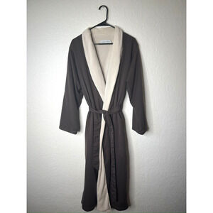 Restoration Hardware Spa Robe Unisex Small Terry Lined Belted Brown Lounge Luxe
